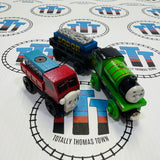 Down by The Docks Set (Missing Yield Sign/Glued Signal/Different Cargo Car) Wooden - Used in Box