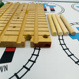 Knapford Station #7 (Chipped/No Benches/Different Posts/Scratched Roof) Rare Clickity Clack Wooden - Used