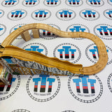 Gold Mine Mountain Set #1 (Cargo Car Only NO TRAINS/Fair Condition Worn Mountain Track) Wooden - Used
