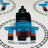 Metallic Blue Thomas #2 (2012) Fair Condition/Discoloured Back Rare Capsule Plarail Wind Up - Used