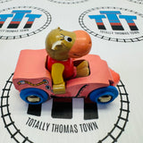 BRIO Richard Scarry Busytown Hilda Hippo Missing Ears (Brittle/Damaged) and Skate Car Wooden - Used