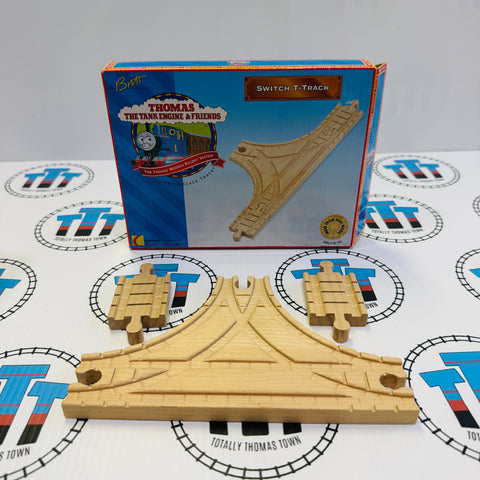 Switch T - Track Clickity Clack Thomas Wooden - Used in Box