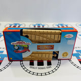 6.5" Single Curved Switch (Small Chip) Clickity Clack Thomas Wooden - Used in Box