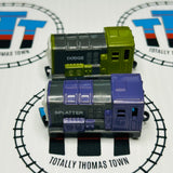 Splatter & Dodge Happy Face Older Version Pull Along Capsule Plarail - Used