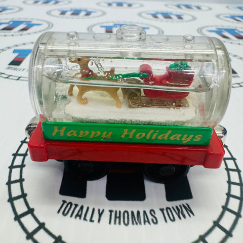 Snow Globe Car with Reindeer Cracked Wheel (2003) Take Along - Used
