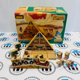 BRIO Egyptian Adventure Set NO TRACK/Brittle Fair Condition Figure/Different Cargo Cars 33917 Wooden - Used in Box