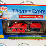 Battery James  (Learning Curve 2001) Moves Forwards and Backwards Slightly Noisy in Box Wooden - Used