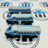Generic Brand Blue Trains Wooden - Used