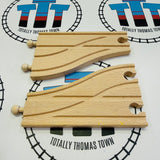 33466 6.5" Parallel Switch Tracks Small Marks - BRIO Brand