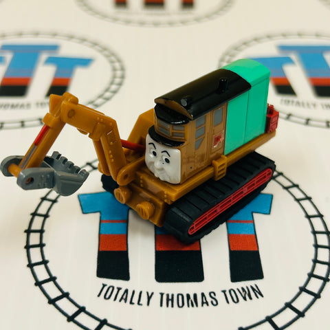 Oliver the Excavator with Treads Peeling Sticker Pull Along Capsule Plarail - Used