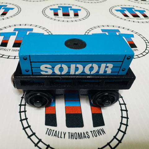 Cargo Car Black with Blue Cargo Good Condition Wooden - Used