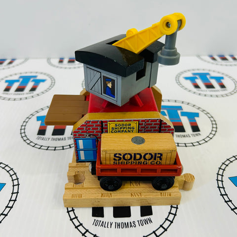 Sodor Shipping Company with Cargo & Car Good Condition Wooden - Used