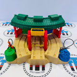 Deluxe Roundhouse with Thomas #1 Chipped Roof Interactive Learning Railway - Used
