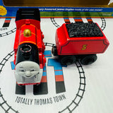 Battery James  (Learning Curve 2001) Moves Forwards and Backwards Slightly Noisy in Box Wooden - Used
