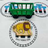 Train de cirque en bois avec lion - Occasion