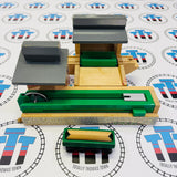 Sawmill Depot with Log Car (1997) and 1 Log #5 Ripped Stickers/Small Marks Wooden - Used