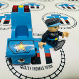 BRIO Police Car with Lights & Sound with Figure (Fair Condition) 33540 Wooden - Used