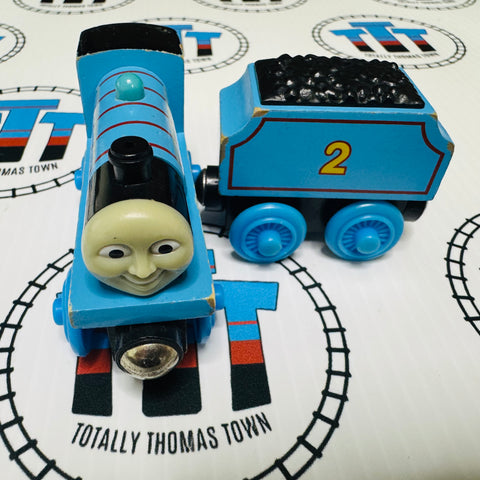 Edward & Tender (Learning Curve) Discoloured Face Fair Condition Wooden - Used