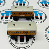 Annie & Clarabel (Learning Curve 1997) Rare Chipped Corners Wooden - Used