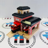 Fire Station #1 Good Condition with Fire Truck & Fire Train (2003) Wooden - Used