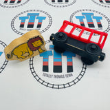 Train de cirque en bois avec lion - Occasion