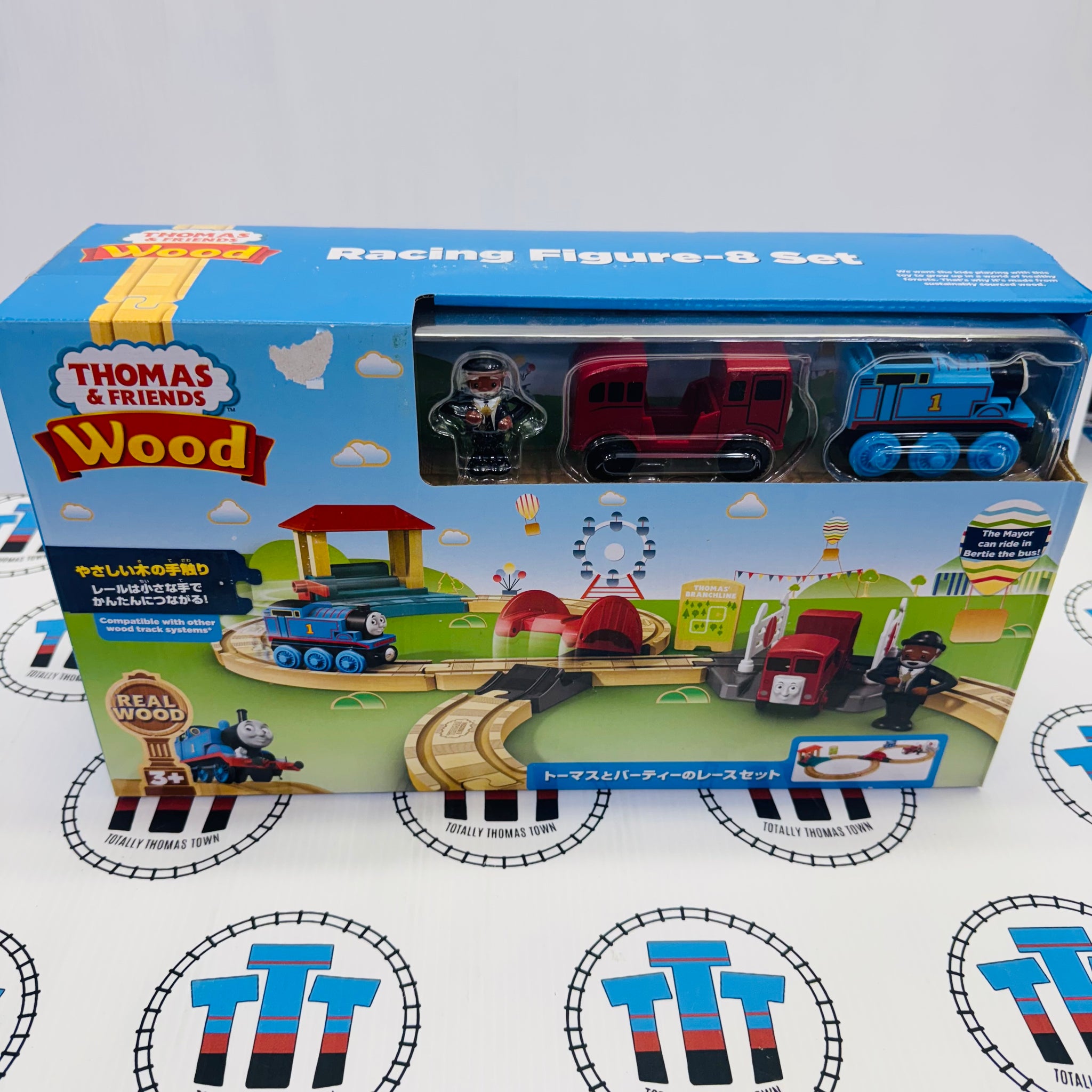 Racing Figure 8 Set Japanese (Thomas Wood Mattel) with Thomas