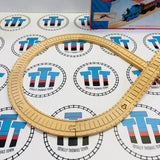 Figure 8 Set No Trains Small Mark Clickity Clack Wooden - Used with Box