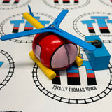 BRIO 33581 Helicopter Vintage #2 Knot in String Wooden - Used