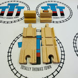 BRIO 33387 Crossing Track and Buffer Stops Wooden - Used