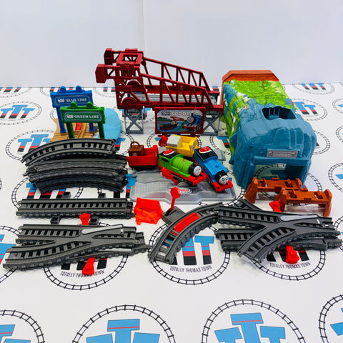 Talking Thomas & Percy Train Set #2 Complete Used - Trackmaster