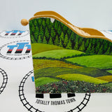 3 Layer Mountain Tunnel Clickity Clack #2 Stickers Small Rips Wooden - Used