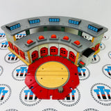 Deluxe Roundhouse #3 Discoloured Wall with Turntable No Rails Wooden - Used