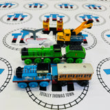 Train Value Pack #14 Fair/Poor Condition Chipping Paint/Discoloured/Missing Pieces (TALKING TRAINS NOT WORKING) Thomas Brand Wooden - Used