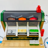 Recycling Center with Light and Sound and Track #2 (Lights are Glitchy/Chipped Magnet) Fair Condition Wooden - Used