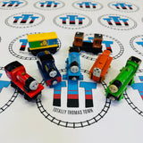 Train Value Pack #13 Fair/Poor Condition Chipping Paint/Discoloured/Missing Pieces (TALKING TRAINS NOT WORKING) Thomas Brand Wooden - Used
