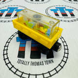 Cargo Car Yellow #2 (Musical Cargo Car) with Confetti Cargo Wooden - Used