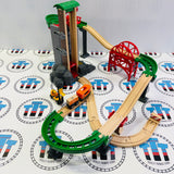 BRIO 33887 Lift & Load Warehouse Set #2 Forklift missing Roof Wooden - Used