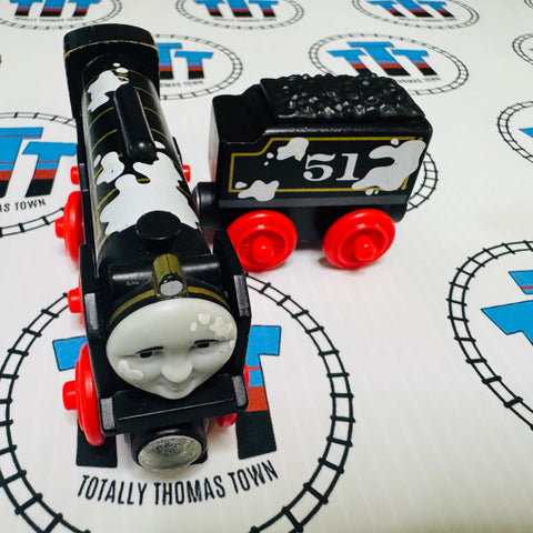 Hiro's Sticky Spill with Tender (Mattel) Wooden - Used