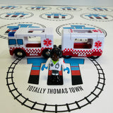 BRIO 36035 Light and Sound Rescue Ambulance Missing 1 Figure - Used
