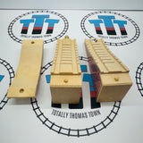 Pont en briques rouges en 3 pièces pour circuit de train en bois (Clic-Clac) - Occasion