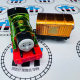 Celebration Percy and Cargo Metallic #1 (2013 Mattel) Used - Trackmaster Revolution