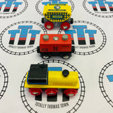 BIGJIGS Train with Construction Cargo Cars Wooden - Used