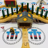 Storm on Sodor Set #1 No Trains/Collapsing Barn Not Working Wooden - Used