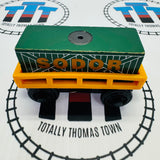 Cargo Car Orange with Green Cargo Rare Wooden - Used