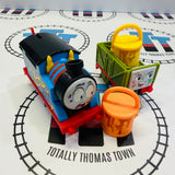 Paint Delivery Set #1 with Train (1 Curve Piece different colour) Used - All Engines Go Trackmaster Revolution