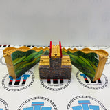 3 Layer Mountain Tunnel Clickity Clack #2 Different Supports/Different Knob/Ripped Sticker Wooden - Used