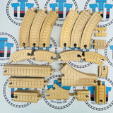 Complete Track Pack #2 - Clickity Clack Thomas Brand 60 Pieces Wooden - Used