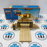 Pedestrian Bridge Rare #1 (Marked Track/Writing on Bases) Wooden - Used in Box