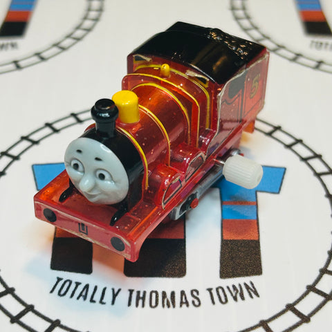 Clear Glitter James Peeling Stickers Capsule Plarail Wind Up - Used