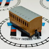 Brown Coach (Annie or Clarabel NO FACE) Pull Along Capsule Plarail - Used